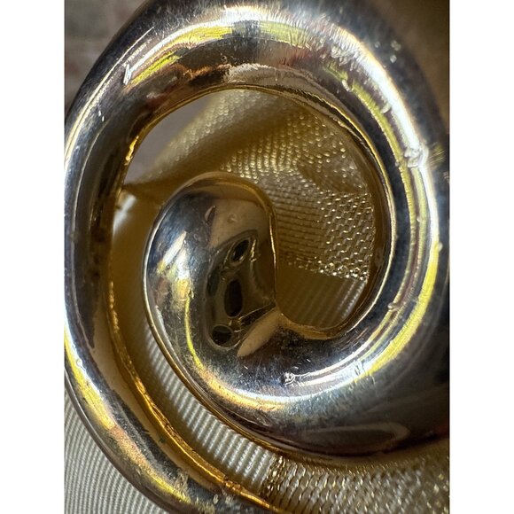 Vintage Gold-Tone Swirl Brooch PinCraft bor Collect - Picture 3 of 10
